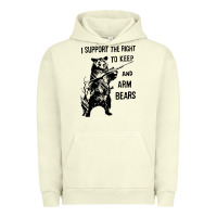 Pigment Pistachio bear arms 2nd amendment funny hunting Urban Hoodie - artisFamous