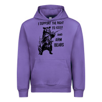 Tulip bear arms 2nd amendment funny hunting Urban Hoodie - artisFamous