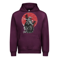 Mauve Wine Soul of Samurai Urban Hoodie - artisFamous