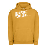 Pigment Peanut Butter run for your life Urban Hoodie - artisFamous