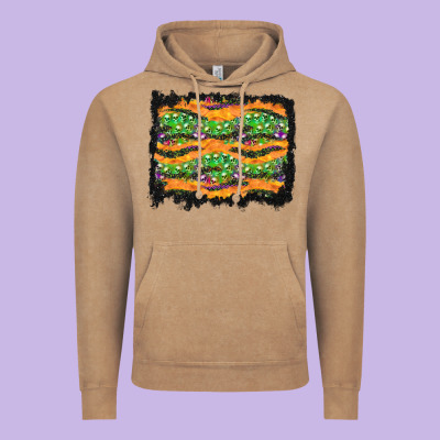 Halloween Skull Background Vintage Hoodie Designed By Bundleandbundleshop