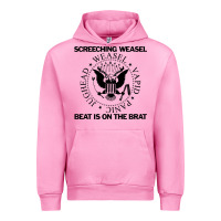 Fuchsia Pink Screeching Weasel Beat Is On The Brat Urban Hoodie - artisFamous