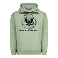Pigment Oil Green Screeching Weasel Beat Is On The Brat Urban Hoodie - artisFamous
