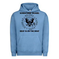 Pigment Pebble Blue Screeching Weasel Beat Is On The Brat Urban Hoodie - artisFamous