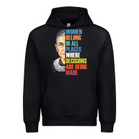 Black women belong in all places r.u.th bader gins.burg r.b.g t shirt Urban Hoodie - artisFamous