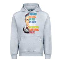 Women Belong In All Places R.u.th Bader Gins.burg R.b.g T Shirt Urban Hoodie | Teevron