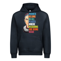 Navy women belong in all places r.u.th bader gins.burg r.b.g t shirt Urban Hoodie - artisFamous