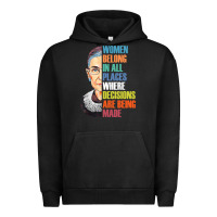 Pigment Black women belong in all places r.u.th bader gins.burg r.b.g t shirt Urban Hoodie - artisFamous