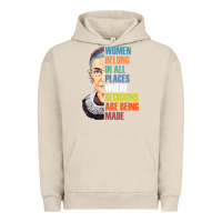 Pigment French Oak women belong in all places r.u.th bader gins.burg r.b.g t shirt Urban Hoodie - artisFamous
