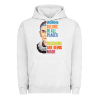 Pigment Lunar Rock women belong in all places r.u.th bader gins.burg r.b.g t shirt Urban Hoodie - artisFamous