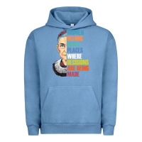 Pigment Pebble Blue women belong in all places r.u.th bader gins.burg r.b.g t shirt Urban Hoodie - artisFamous
