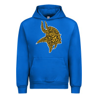 Cobalt Viking Style Urban Hoodie - artisFamous