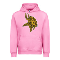 Fuchsia Pink Viking Style Urban Hoodie - artisFamous