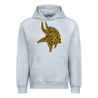 Heather Grey Viking Style Urban Hoodie - artisFamous