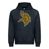 Navy Viking Style Urban Hoodie - artisFamous