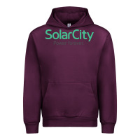 Mauve Wine SolarCity Urban Hoodie - artisFamous