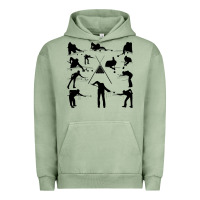 Pigment Oil Green billiards Urban Hoodie - artisFamous