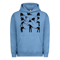 Pigment Pebble Blue billiards Urban Hoodie - artisFamous
