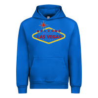 Cobalt Welcome to Fabulous Las Vegas Nevada Urban Hoodie - artisFamous