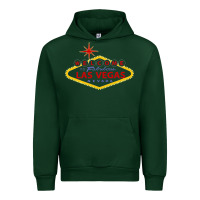 Forest Green Welcome to Fabulous Las Vegas Nevada Urban Hoodie - artisFamous