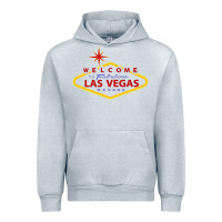 Heather Grey Welcome to Fabulous Las Vegas Nevada Urban Hoodie - artisFamous