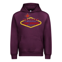 Mauve Wine Welcome to Fabulous Las Vegas Nevada Urban Hoodie - artisFamous