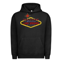 Pigment Black Welcome to Fabulous Las Vegas Nevada Urban Hoodie - artisFamous