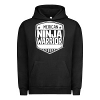 Pigment Black american ninja warrior Urban Hoodie - artisFamous