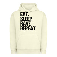 Pigment Pistachio eat sleep rave repeat Urban Hoodie - artisFamous