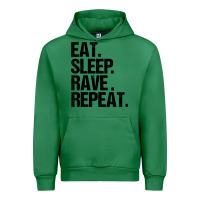 Emerald eat sleep rave repeat Urban Hoodie - artisFamous