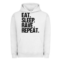 Pigment Lunar Rock eat sleep rave repeat Urban Hoodie - artisFamous