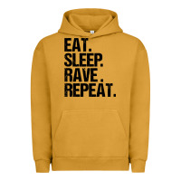 Pigment Peanut Butter eat sleep rave repeat Urban Hoodie - artisFamous
