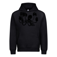 Black Octopus Urban Hoodie - artisFamous