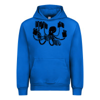 Cobalt Octopus Urban Hoodie - artisFamous