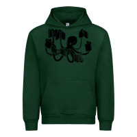 Forest Green Octopus Urban Hoodie - artisFamous