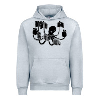 Heather Grey Octopus Urban Hoodie - artisFamous