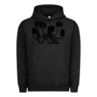 Pigment Black Octopus Urban Hoodie - artisFamous