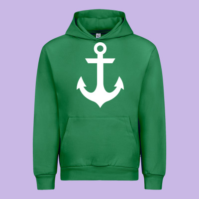 Preppy Nautical Anchor Urban Hoodie Designed By Artisfamous