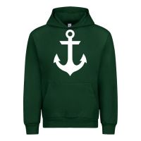 Forest Green preppy nautical anchor Urban Hoodie - artisFamous