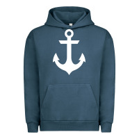 Pigment Midnight Navy preppy nautical anchor Urban Hoodie - artisFamous