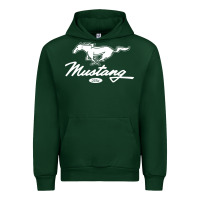 Forest Green mustang pony script Urban Hoodie - artisFamous