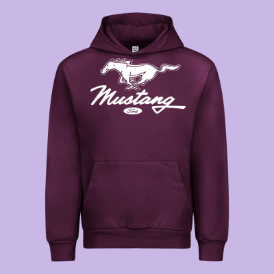 Mustang Pony Script Urban Hoodie Designed By Artisfamous