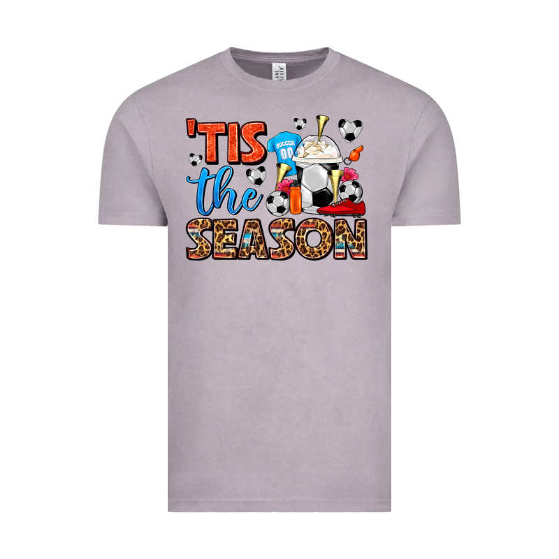Tis The Season  Soccer  Frappe Coffee Vintage Tee by FaDigitalArtStudio | Teevron