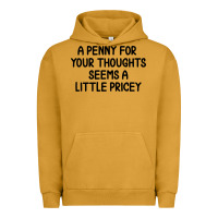 Pigment Peanut Butter funny, penny for your thoughts Urban Hoodie - artisFamous