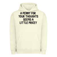 Pigment Pistachio funny, penny for your thoughts Urban Hoodie - artisFamous