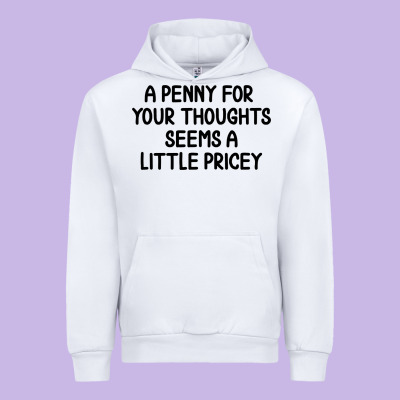 Funny, Penny For Your Thoughts Urban Hoodie Designed By Artisfamous