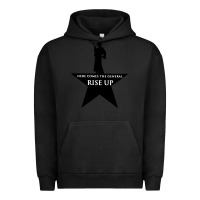 Pigment Black here comes the general rise up Urban Hoodie - artisFamous