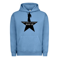 Pigment Pebble Blue here comes the general rise up Urban Hoodie - artisFamous