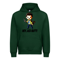 Forest Green hey, ass butt Urban Hoodie - artisFamous