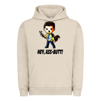 Pigment French Oak hey, ass butt Urban Hoodie - artisFamous